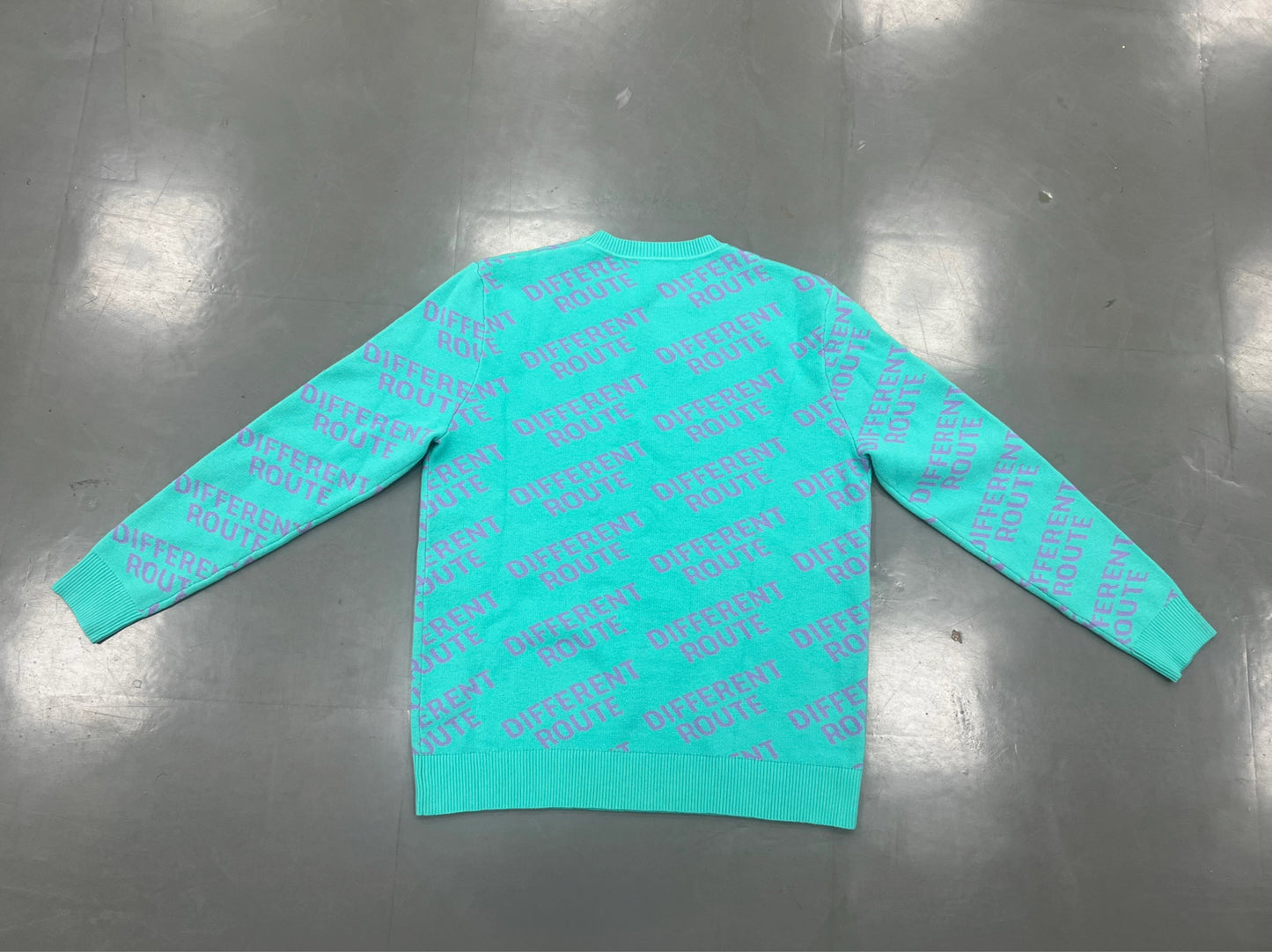 Different Route Jacquard Knit Sweater